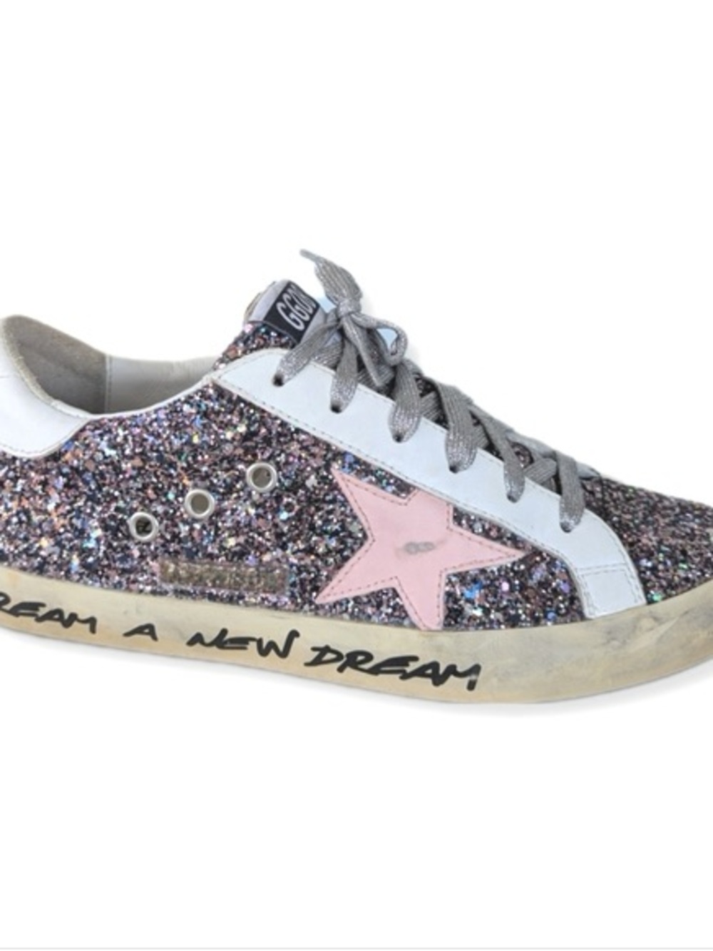 Golden Goose Women’s Dream a New Dream Glitter Super-Star Sneakers